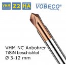 VHM-NC Anbohrer 10,0 mm  TiSiN beschichtet