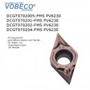 Wendeschneidplatte DCGT070202-FMS PV6230  für Stahl,...