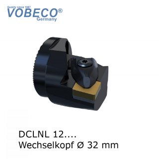 Wechselkopf ø 32 mm, links für CNMG 12.... Wendeplatten