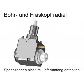 BMT 60 Bohr- und Fräskopf radial für ER40 Spannzangen, interne Kühlmittelzufuhr OKUMA LB 4000