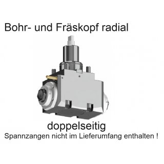BMT 60 Bohr- und Fräskopf radial für ER32 Spannzangen, doppelseitig interne Kühlmittelzufuhr OKUMA LB 2000/3000