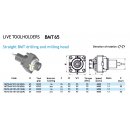 BMT 65  Bohr- und Fräskopf axial für ER32 Spannzangen, externe Kühlmittelzufuhr  EMAG