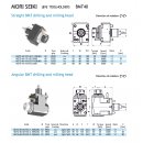 BMT 40  Bohr und Fräskopf axial für ER25 Spannzangen, externe Kühlmittelzufuhr MORI SEIKI