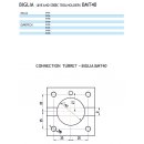 BMT 40  Bohr und Fräskopf axial für ER25 Spannzangen, interne Kühlmittelzufuhr BIGLIA