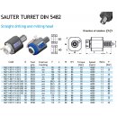 VDI 50 Bohr- und Fräskopf axial DIN5482 externe...