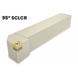 Drehhalter rechts, Schaft 12x12, Länge 110 mm für Wendeplatten CC.. 09....