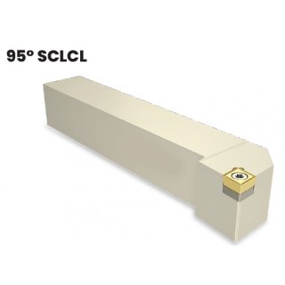 Drehhalter links, Schaft 20x20, Länge 125 mm für Wendeplatten CC.. 09....