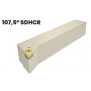 Drehhalter rechts, Schaft 25x25, Länge 150 mm für Wendeplatten DC.. 11....