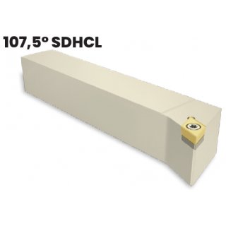Drehhalter rechts, Schaft 20x20, Länge 125 mm für Wendeplatten DC.. 11....