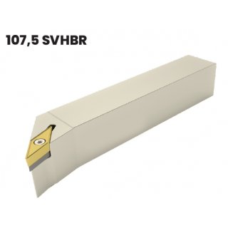 Drehhalter rechts, Schaft 25x25, Länge 150 mm für Wendeplatten VB.. 16....