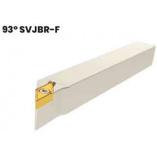 Drehhalter rechts, Schaft 16x16, Länge 100 mm für Wendeplatten VB.. 11....