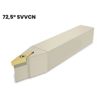 Drehhalter neutral, Schaft 20x20, Länge 125 mm für Wendeplatten VC.. 16....