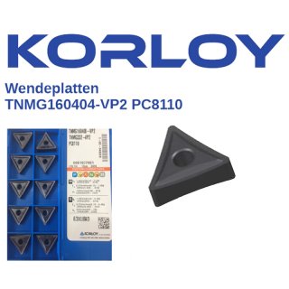 Korloy Wendeschneidplatte TNMG160404-VP2 PC8110